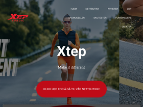 xtep.no homepage screenshot