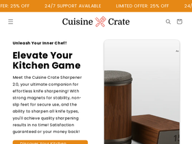 cuisinecrate.com homepage screenshot
