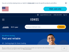 'ionos.ca' screenshot