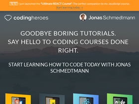 'codingheroes.io' screenshot