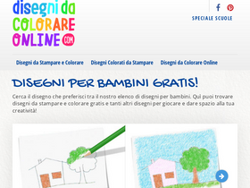 'disegnidacolorareonline.com' screenshot