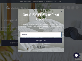 'slumbercloud.com' screenshot