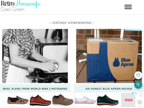 'retrohousewifegoesgreen.com' screenshot
