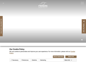 'frasershospitality.com' screenshot