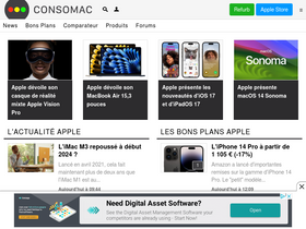 'consomac.fr' screenshot