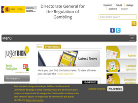 'ordenacionjuego.es' screenshot