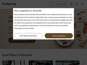'foodspring.fr' screenshot