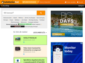 'szerszampiac.hu' screenshot