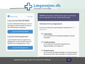 'laegevejen.dk' screenshot