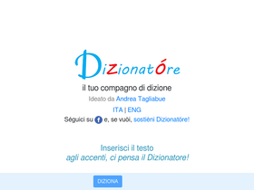 'dizionatore.it' screenshot