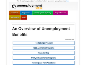 'unemploymentoffice.org' screenshot