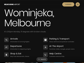 'melbourneairport.com.au' screenshot