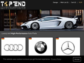 'topendmotorsports.com' screenshot