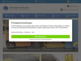 'schilder-versand.com' screenshot