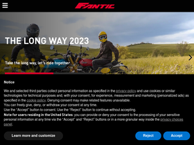 'fantic.com' screenshot