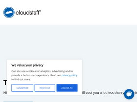 'cloudstaff.com' screenshot
