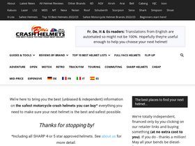 'billyscrashhelmets.co.uk' screenshot