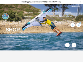 wingfoilprocenter.com homepage screenshot