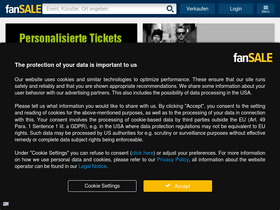 'fansale.de' screenshot
