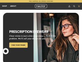 'nectarsunglasses.com' screenshot