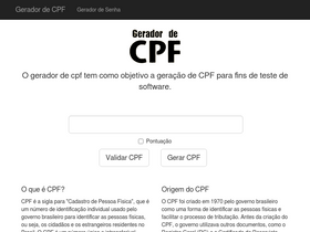 'geradordecpf.org' screenshot