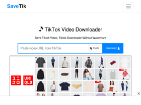 'savetik.net' screenshot