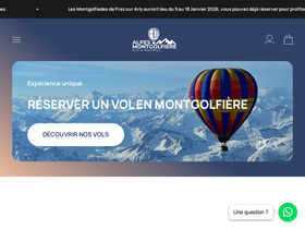 alpes-montgolfiere.fr homepage screenshot