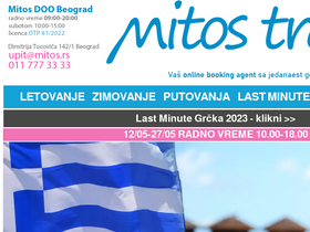 'mitos-travel.com' screenshot