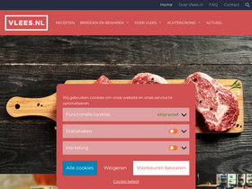 'vlees.nl' screenshot