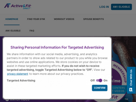 'activeandfitdirect.com' screenshot