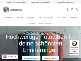 photoalbumshop.co.uk homepage screenshot
