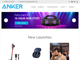 'ankerindia.com' screenshot