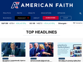 'americanfaith.com' screenshot