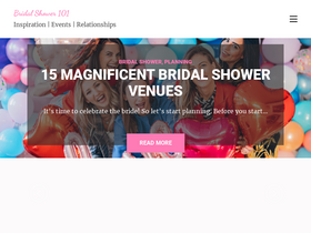 'bridalshower101.com' screenshot