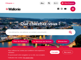 'wallonie.be' screenshot