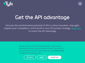 'tyk.io' screenshot