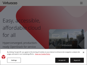 'virtuozzo.com' screenshot