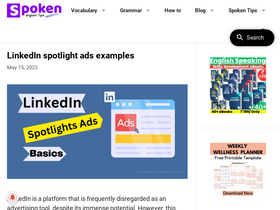 'spokenenglishtips.com' screenshot