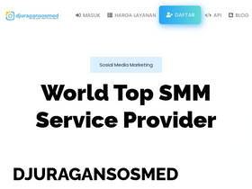 'djuragansosmed.com' screenshot