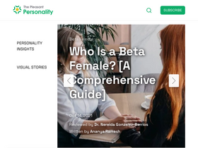 'thepleasantpersonality.com' screenshot