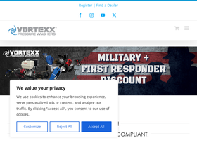vortexxpressurewashers.com