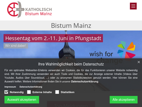 'bischof.bistummainz.de' screenshot