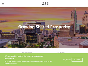 'jse.co.za' screenshot