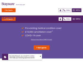 'staysure.co.uk' screenshot