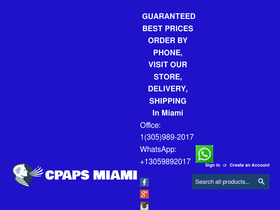 cpapsmiami.com homepage screenshot