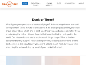 'dunkorthree.com' screenshot