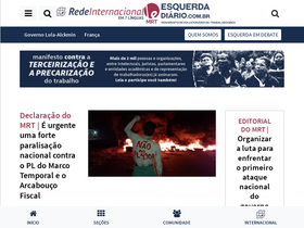 'esquerdadiario.com.br' screenshot