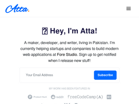 'attacomsian.com' screenshot