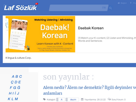 'lafsozluk.com' screenshot