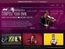 'winspearcentre.com' screenshot